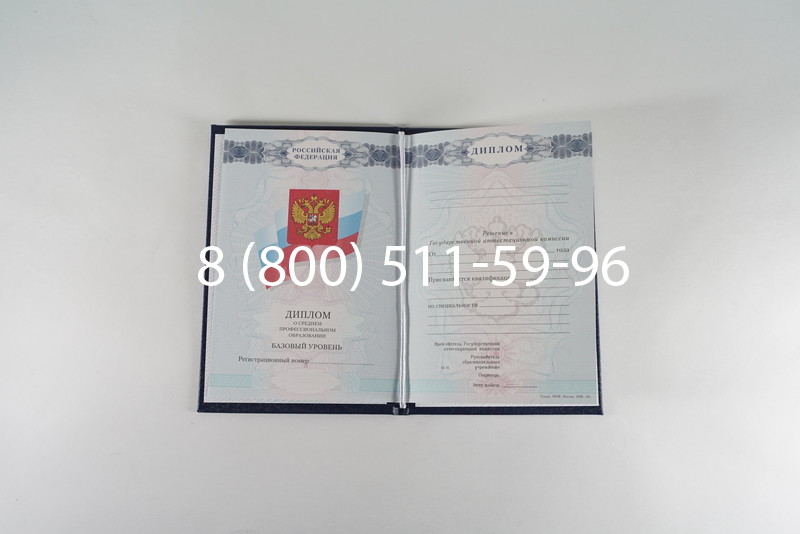 Диплом колледжа 2007-2010 годов в Орле