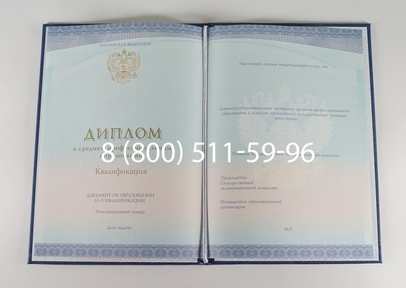 Диплом техникума (Спецбланк) 2014-2024 года в Орле